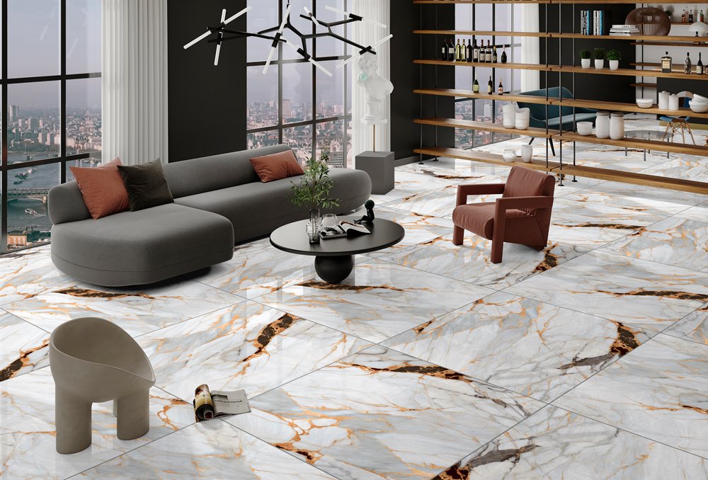 Ambiente decorado com cerâmica Damasco